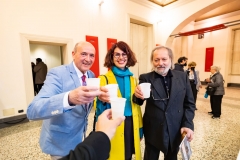 Gary Watkins_Chiara Canali_Cristiano Plicato_sind  von der Ausstellung begeistert
